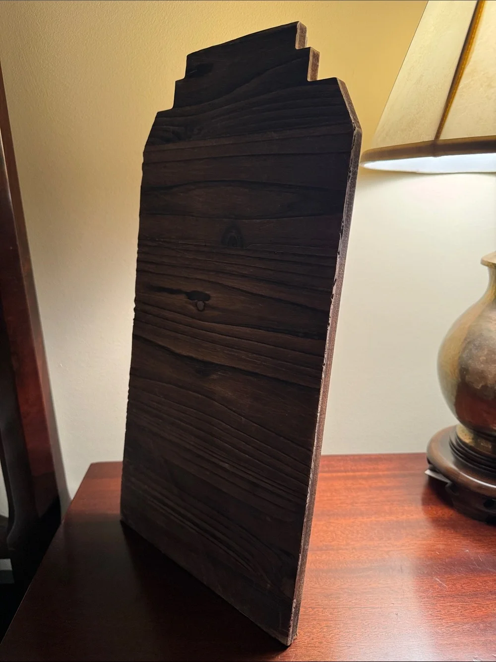 Tripar International Natural Brown Wood Necklace Stand - Large Wood Neck Form